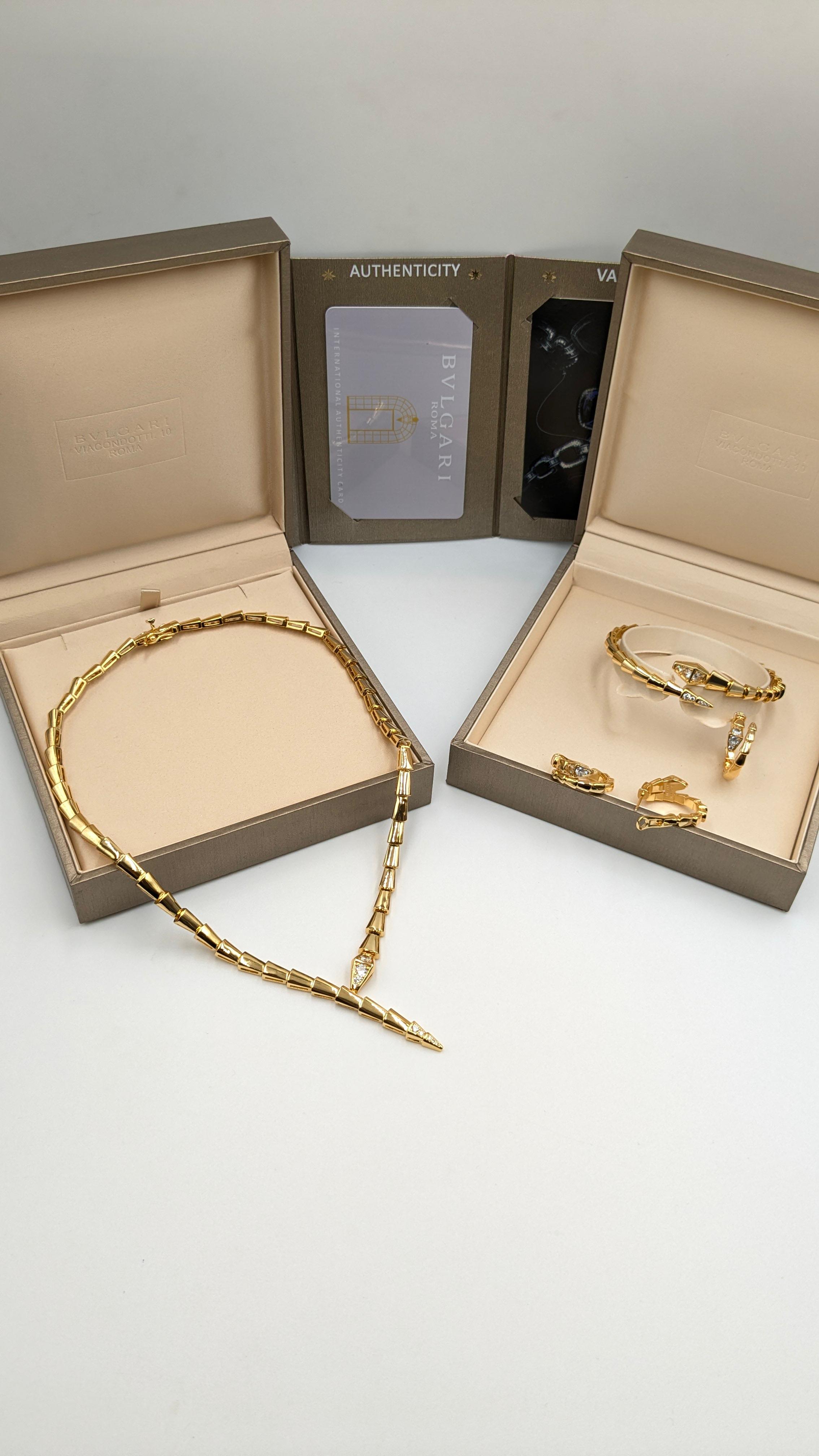 BVLGARI NECKLACE, EARRING, BRACELET & FINGER RING