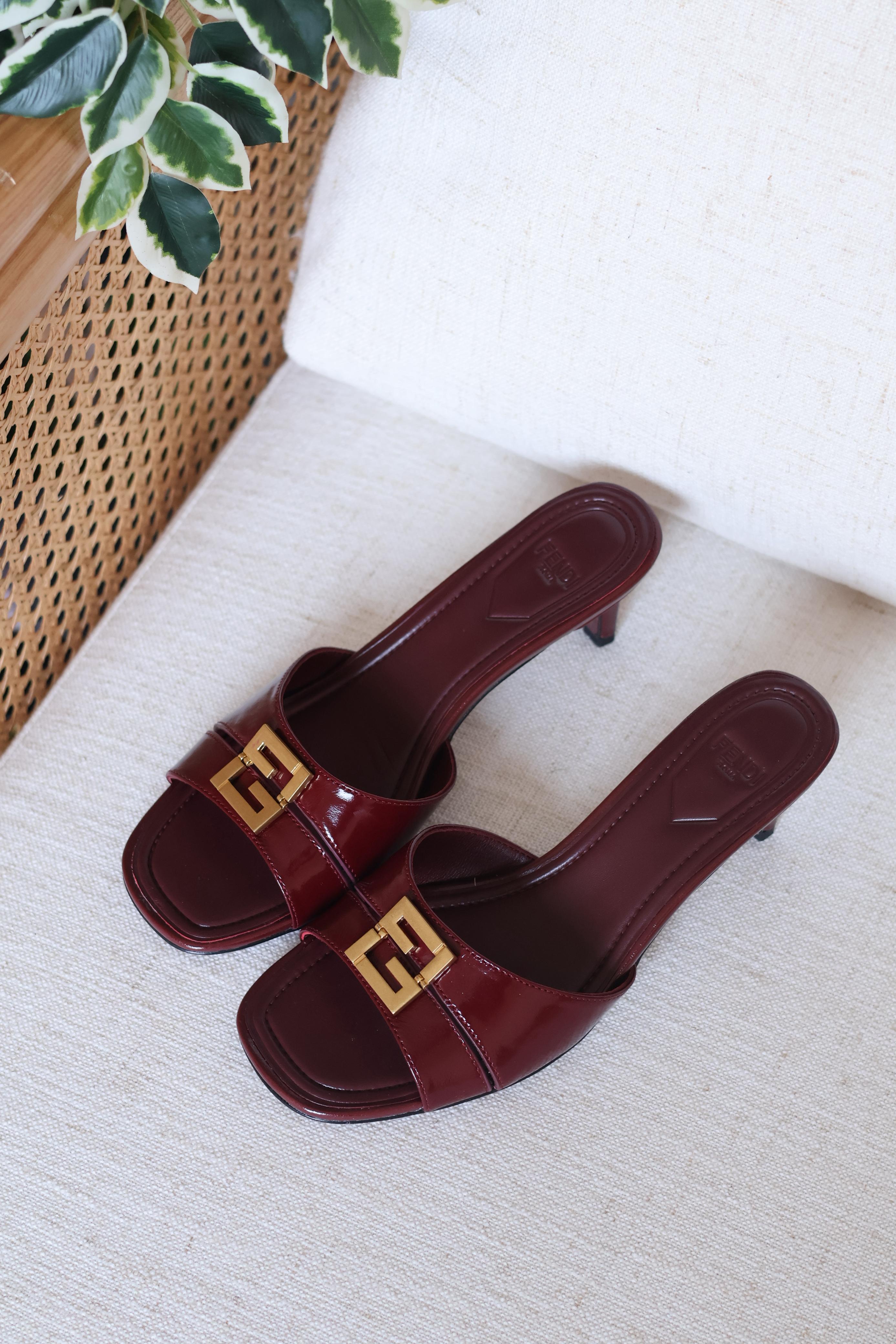 FENDI F FOLD MEDIUM HEEL