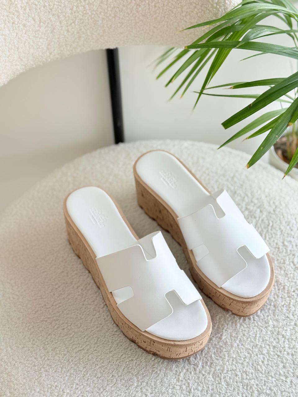 HERMES ORAN WITH CORK SOLE