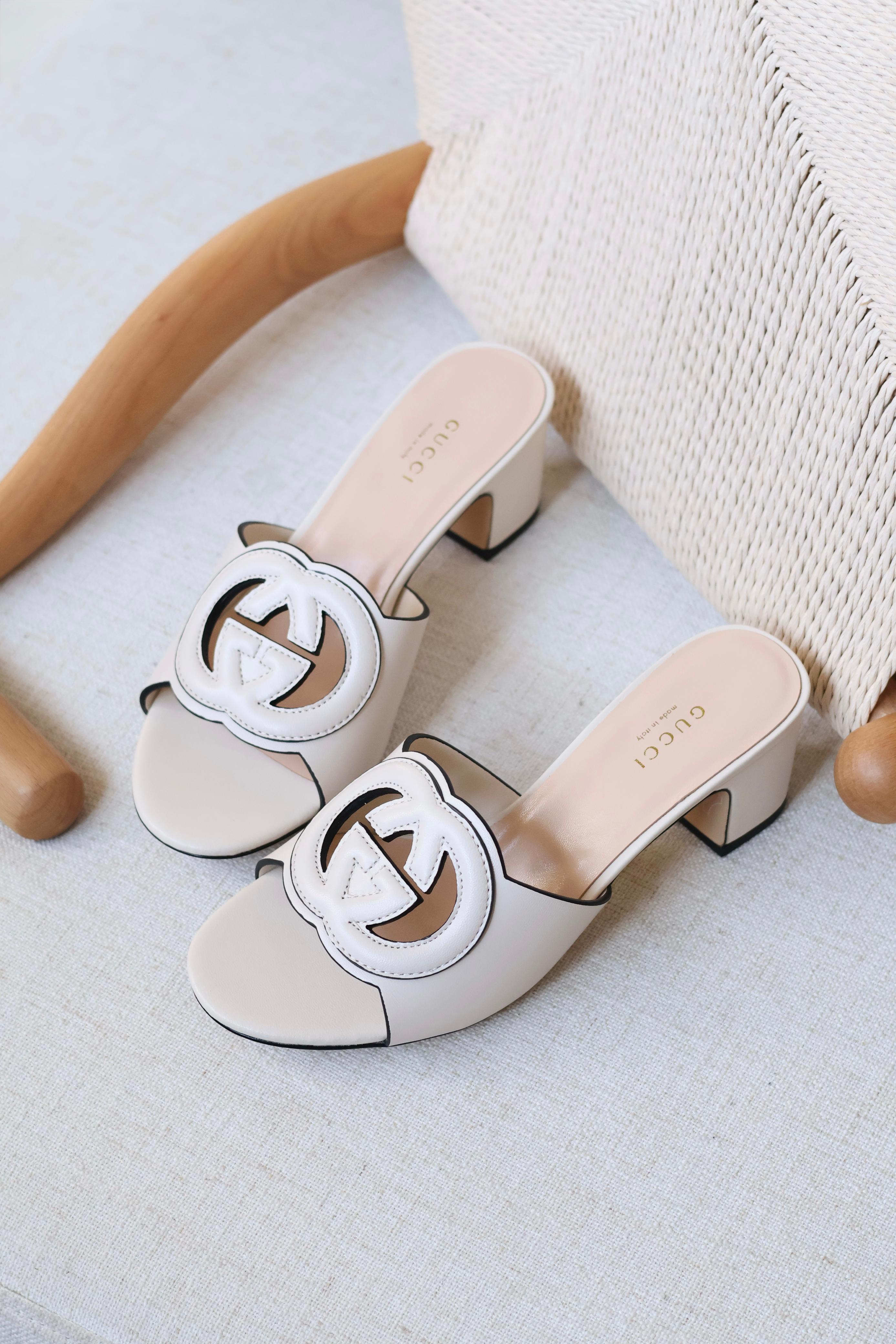 GUCCI INTERLOCKING G CUT-OUT SLIDE HEEL